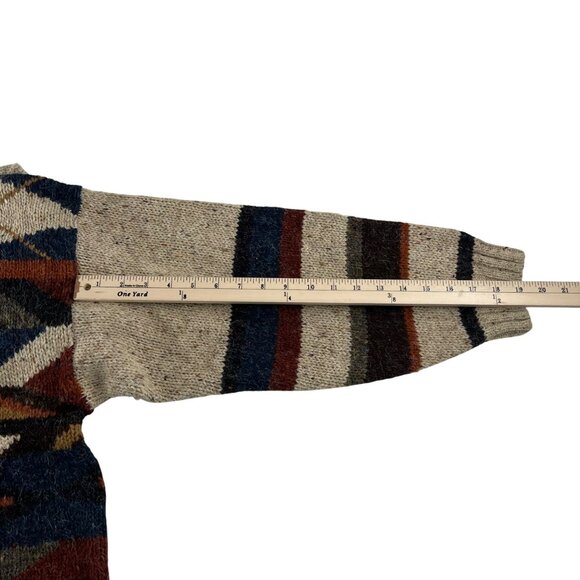 Vintage Duplex Designs Sweater M Acrylic Wool Blend Geometric Pattern - Picture 7 of 7